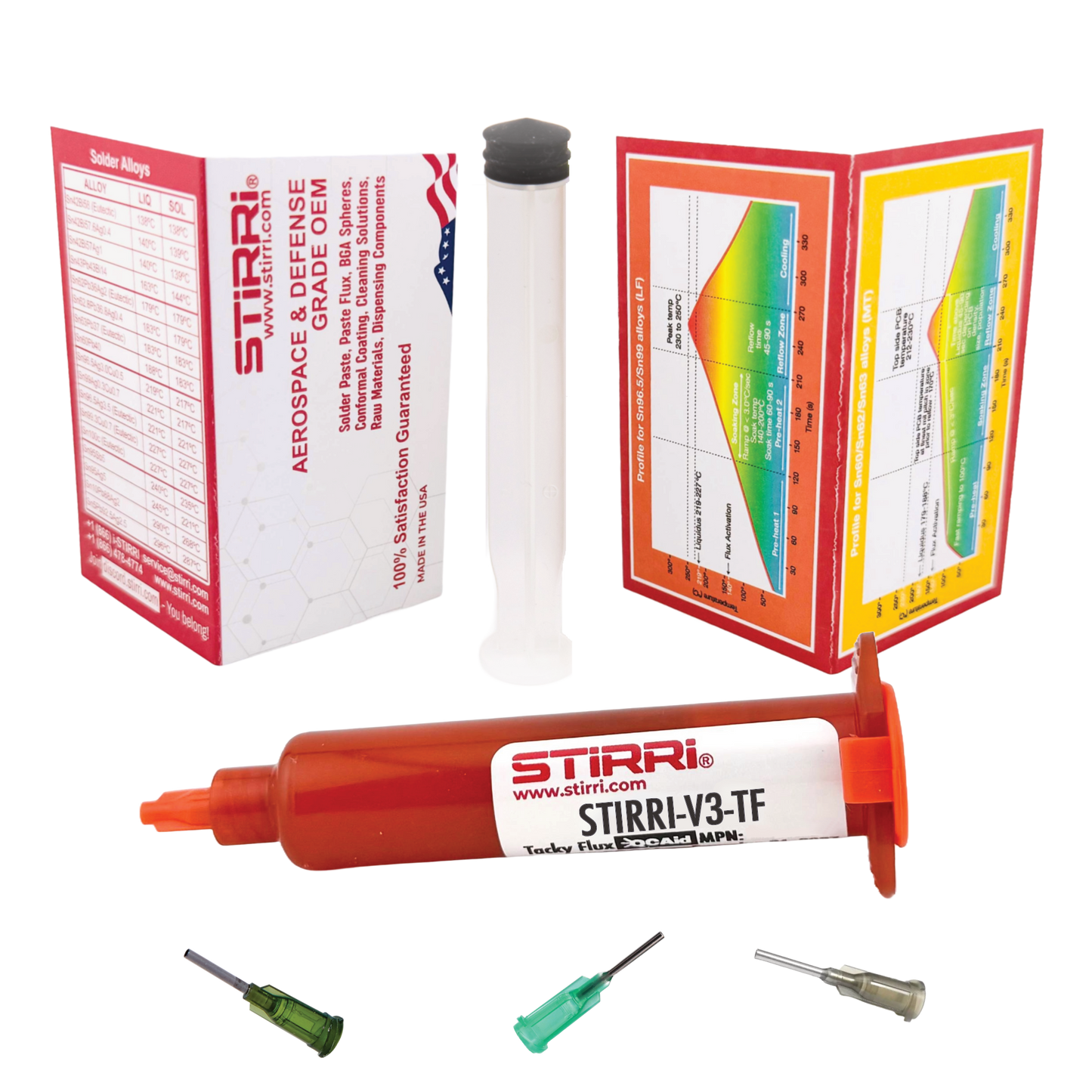 V3-TF universal no-clean rosin-based tacky paste flux (ROL0) Amber-Series
