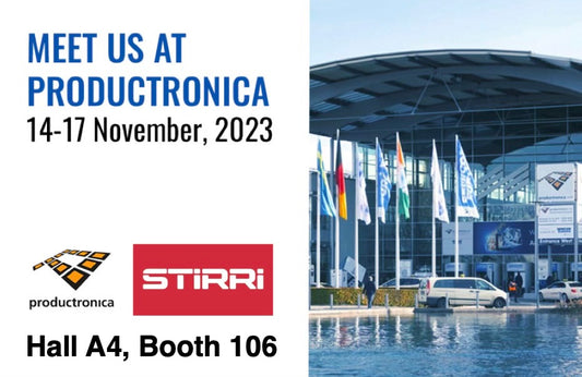 Join STIRRI at Productronica 2023 - discover where the future leads us