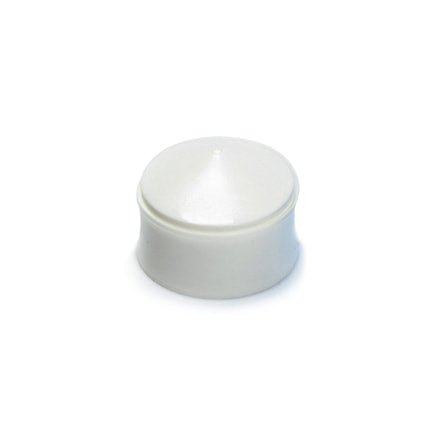 Syringe barrel piston stopper for pneumatic syringes - White