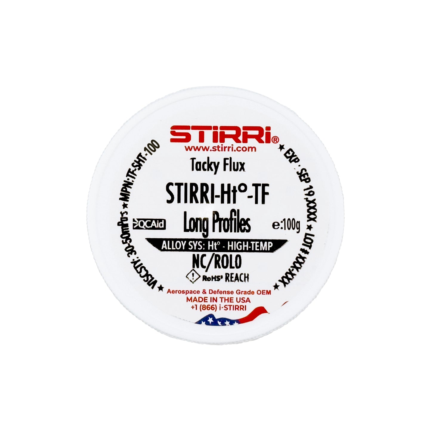 STIRRI-HT-TF fundente pegajoso para soldadura de alta temperatura y sin necesidad de limpieza (ROL0)