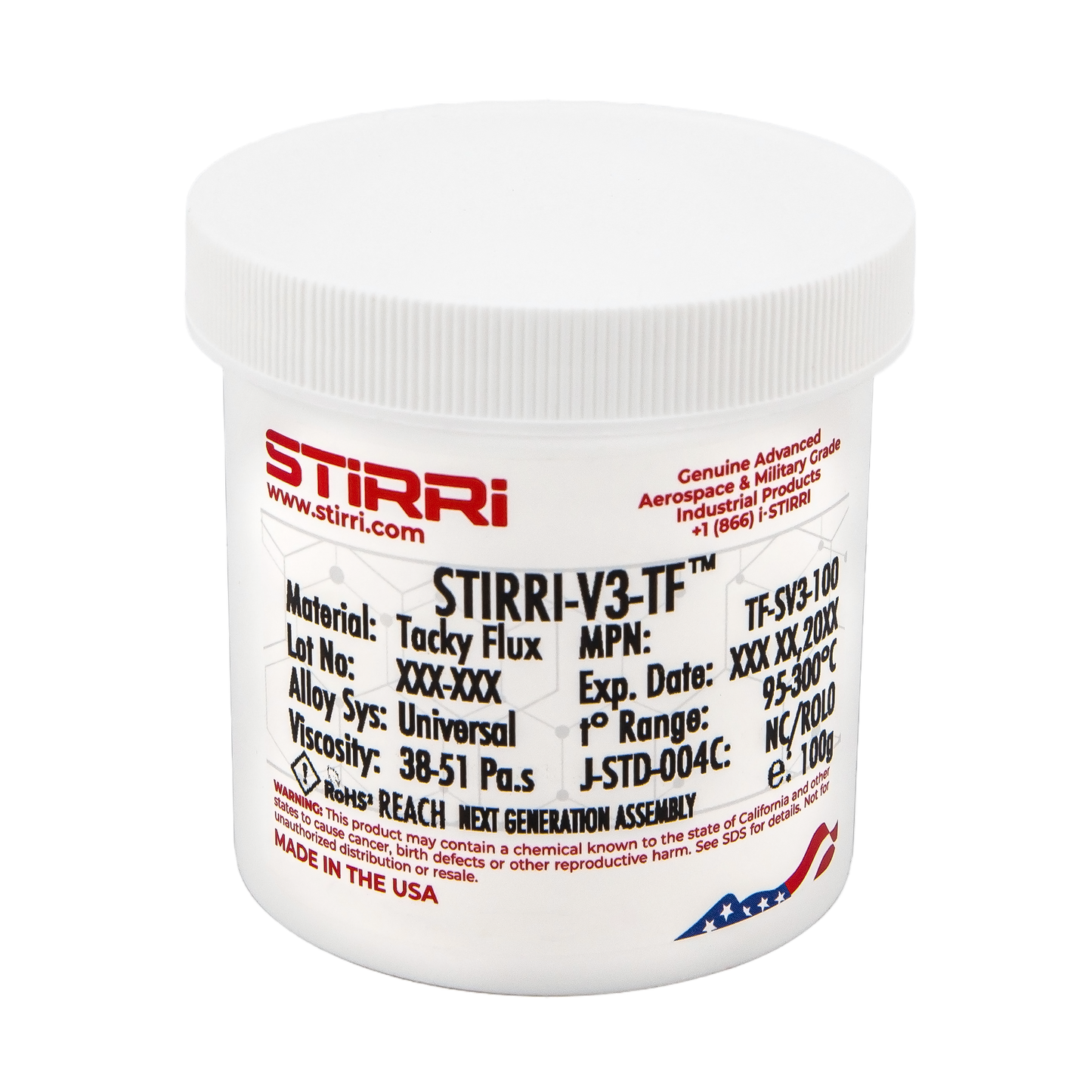 STIRRI-V3-TF fundente universal en pasta pegajosa a base de colofonia que no necesita limpieza (ROL0) Serie ámbar