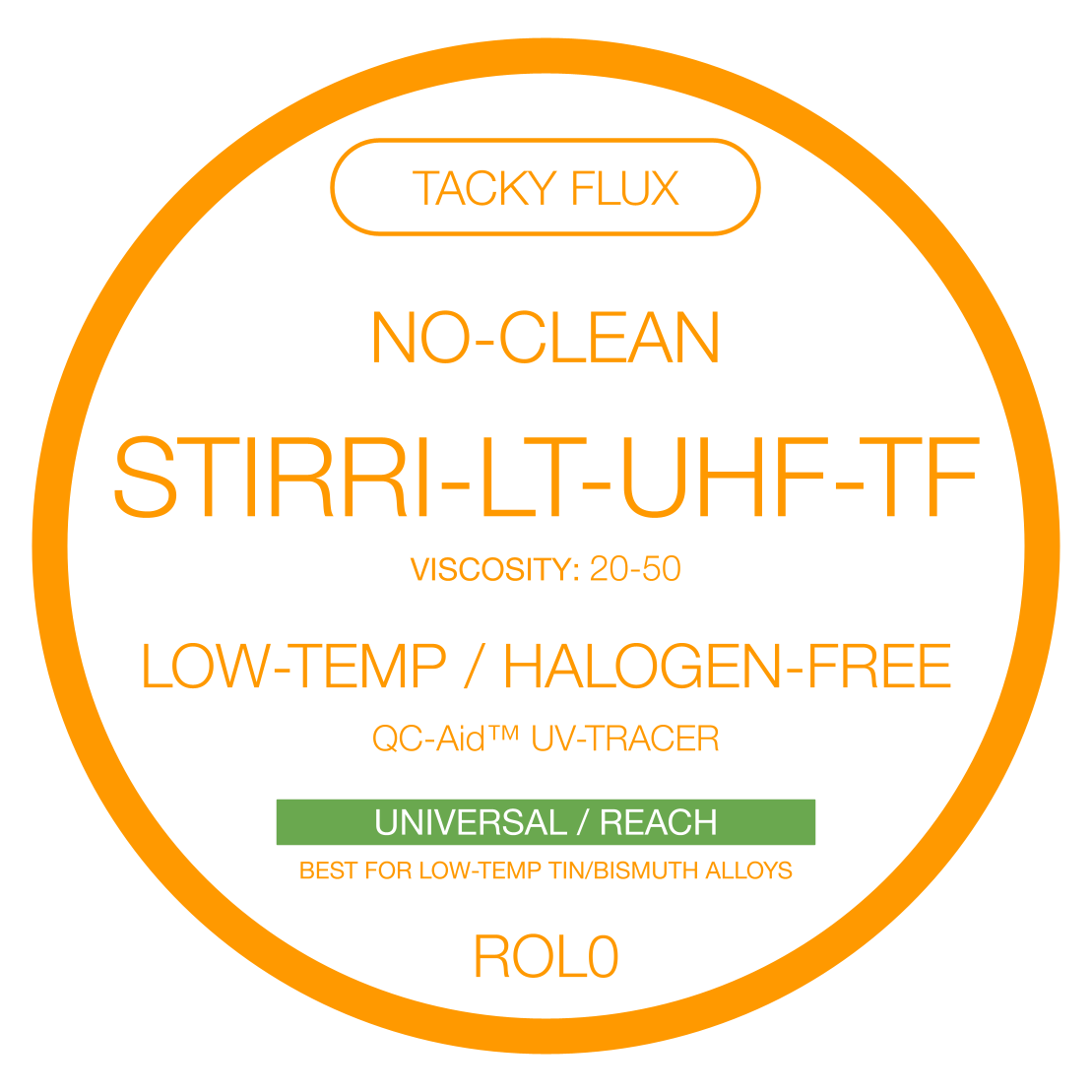 STIRRI-LT-HF-TF Flujo en pasta pegajoso para soldadura de baja temperatura, sin necesidad de limpieza y sin halógenos para aleaciones de baja temperatura (ROL0)